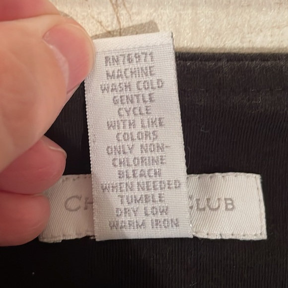 Charter club a line midi skirt size 12. With black waistband. Cotton. - Picture 6 of 6